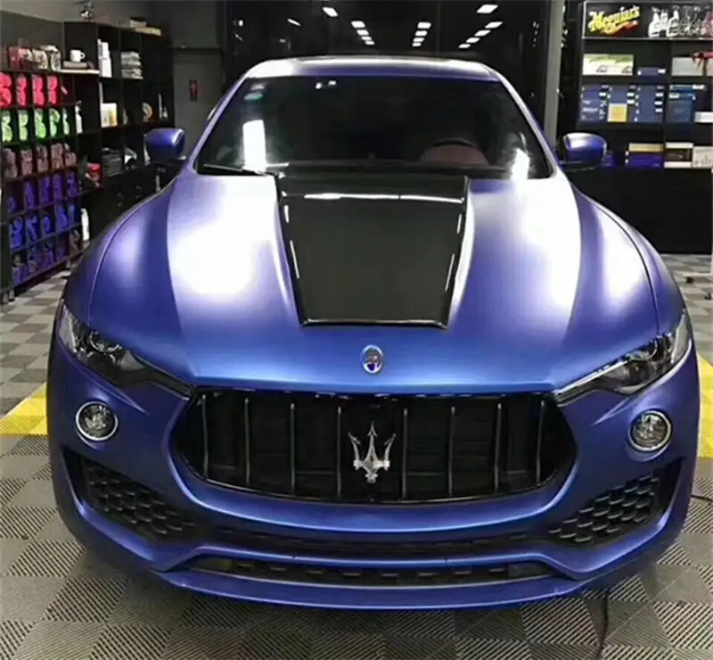 طقم هيكل من ألياف الكربون غطاء محرك السيارة لمازيراتي ليفانتي #4