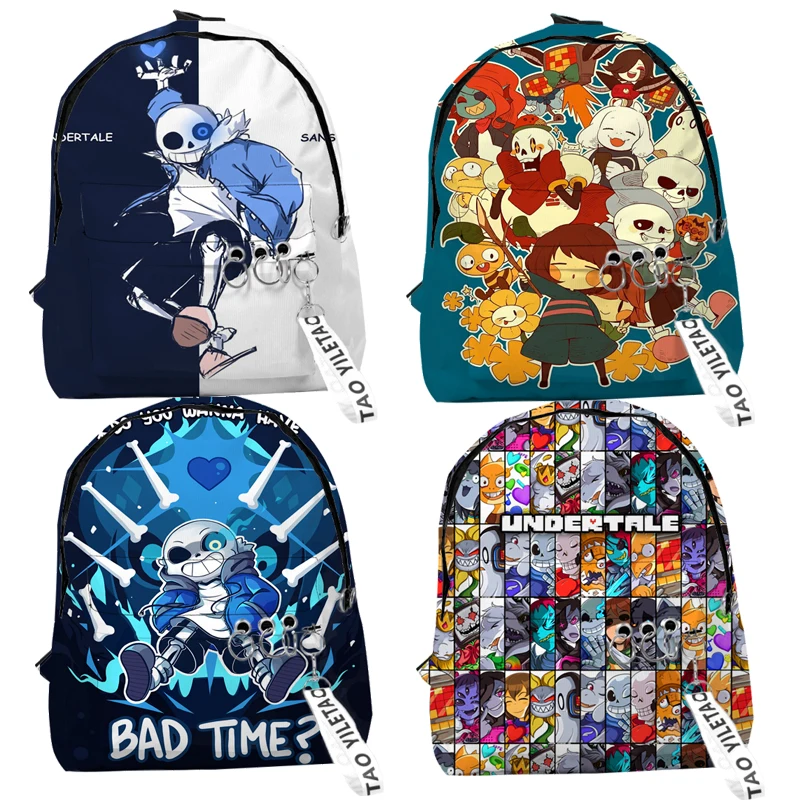 

UNDERTALE Sans And Papyrus Backpack 3D Print School Bag for Teenager Boys Girls Cool Cartoon Kids Schoolbags Children Mochilas