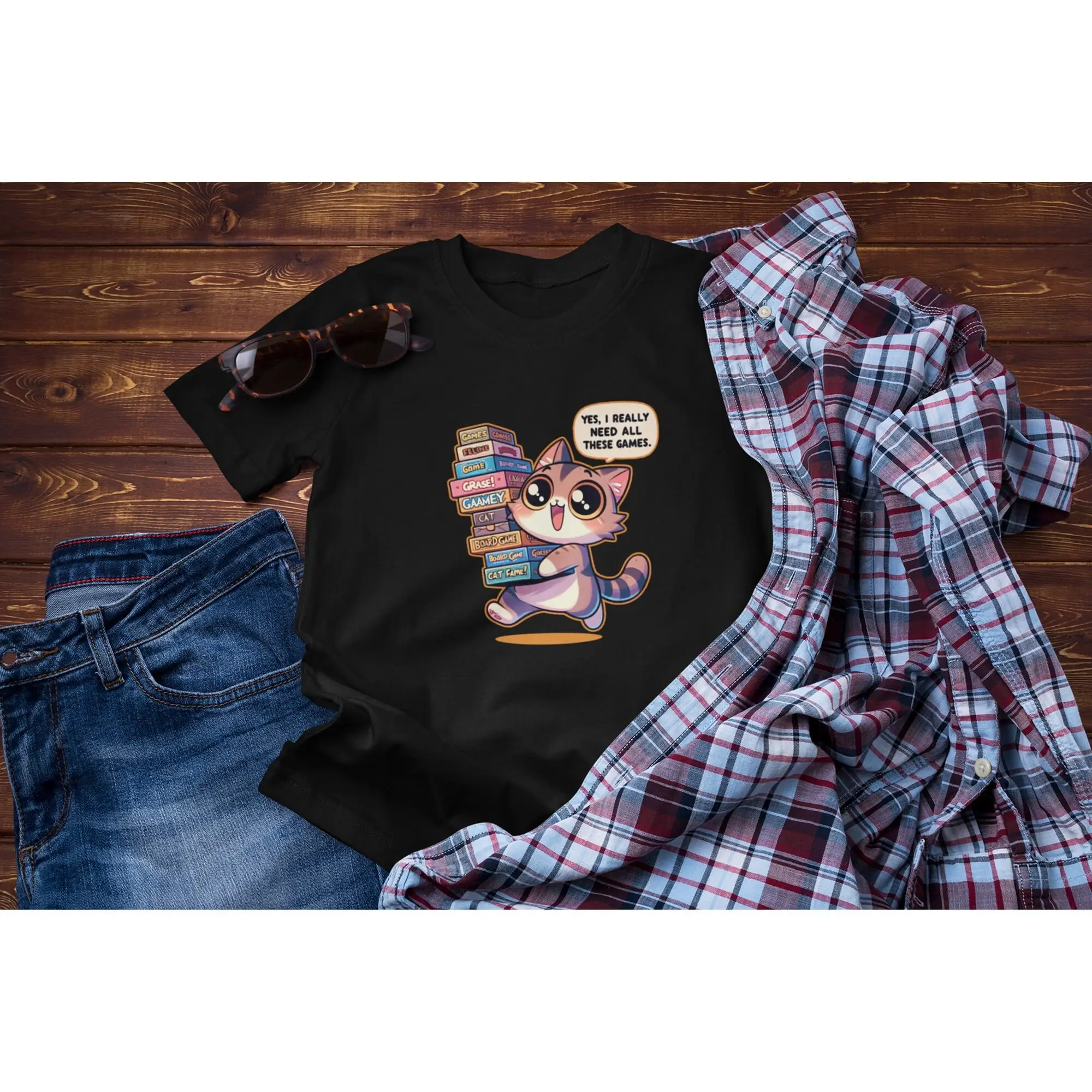 Boardgame AddicT T Shirt Yes I Really Need All These Games Cat And Geeky Board Outfit Game