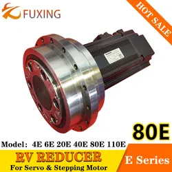 High-precision Cycloidal Pinwheel RV Reducer 220BX 80E Series Gearbox 1kw Servo Motor Industrial Teaching Robot Arm With Flange