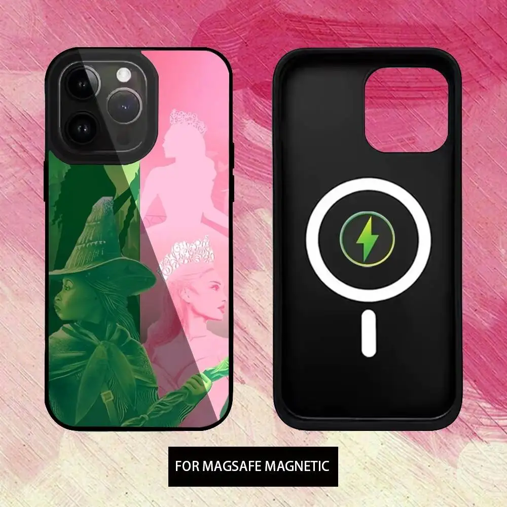 حافظة هاتف W-Wicked 12-Green Pink لهاتف iPhone17,16,15,14,13,12,11 Plus، Pro Max Magnetic Magsafe شحن لاسلكي #3