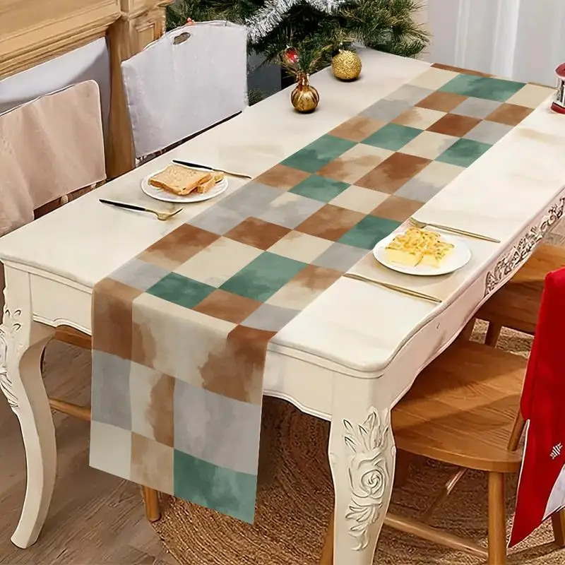 

Colorful Art Floral Table Runner, Home Dining Table Decorative Cloth, Creative Decor for Restaurant & Coffee Table Women's clo
