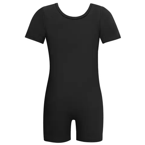 高ストレッチ体操レオタード女の子用ユニタード子供ショートタンク Biketard ダンス衣装バレエ衣装