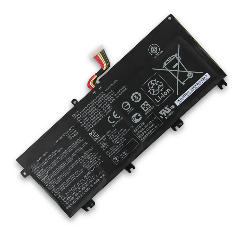 Replacement Battery For ASUS GL503 GL503GE GL503VD GL703GE GL703VM FX705DT FX705DU FX705GD FX705GE FX765GM B41N1711 With Tool