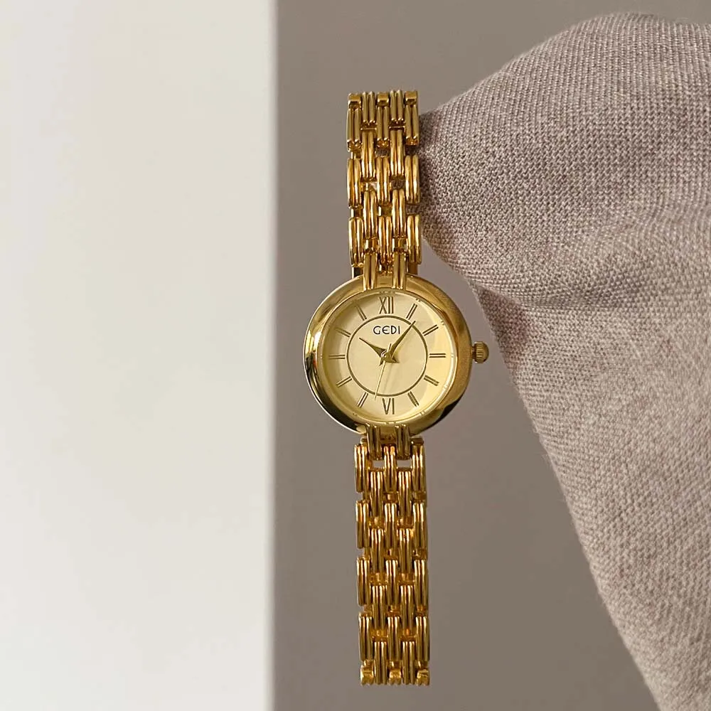 GEDI Artistic Ladies Quartz Watch Retro Exquisite Bracelet Watch for Women Stylish Waterproof Watch Fashion Dress Gifts reloj