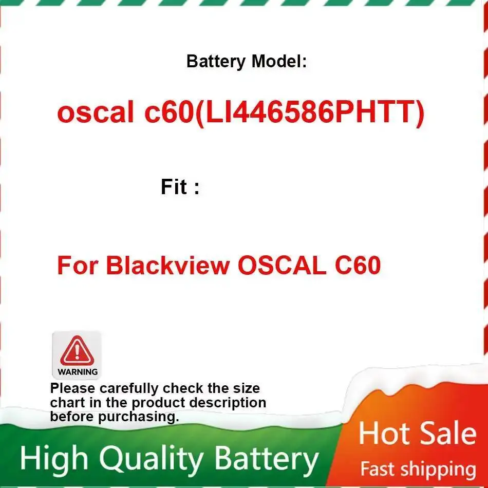 ل Blackview Oscal C60 LI446586PHTT بطارية الهاتف المحمول 4780Mah قسط استبدال