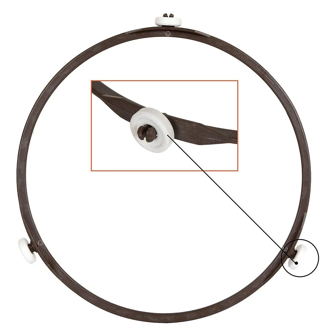 จานแก้วไมโครเวฟอเนกประสงค์, จานหมุนที่ทนทานจานกลมไมโครเวฟเปลี่ยนฝาครอบ24.5cm