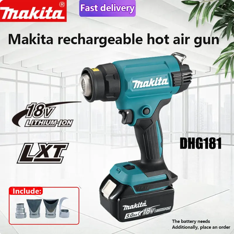 2026 Makita DHG181Z 18V Cordless Heat Gun LXT Lithium Power Tools 150-550ºC Shrink Film Baking Gun Clear Sticker