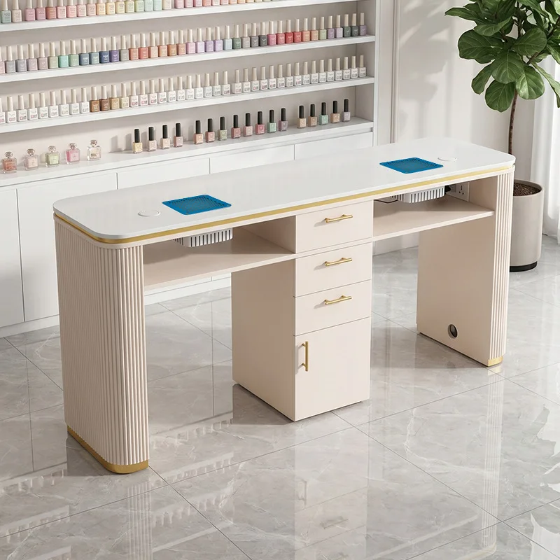 High-end nail table, beauty salon, nail salon, economical nail table with vacuum cleaner, double manicure table
