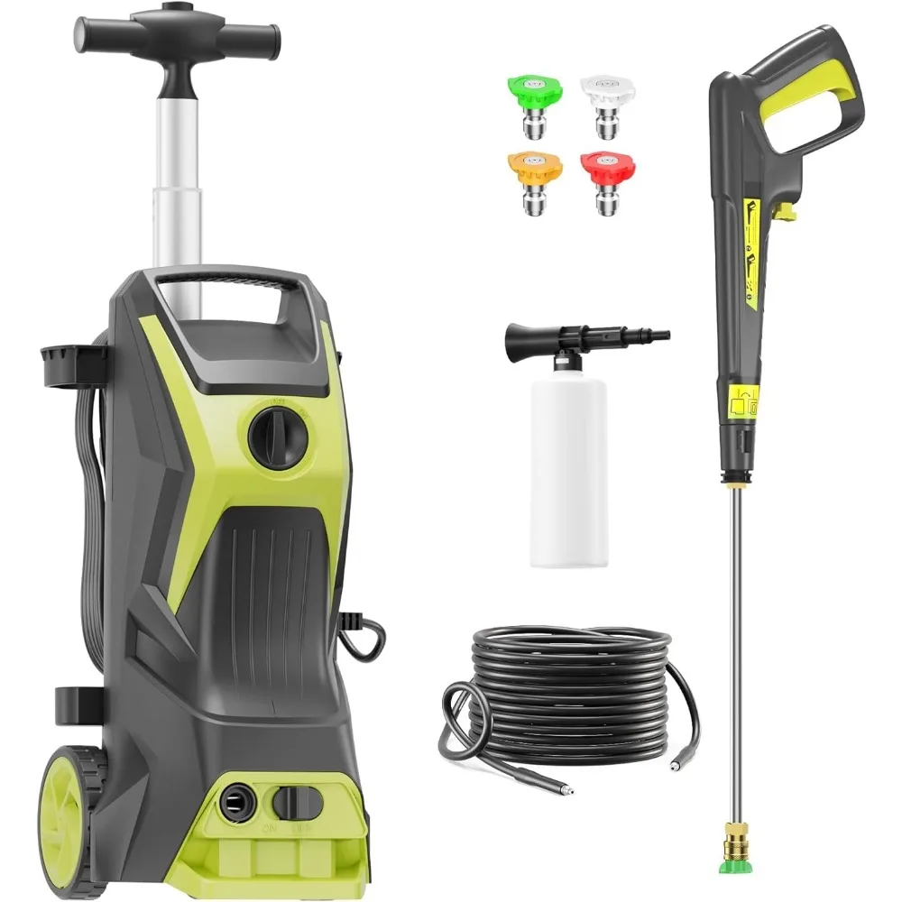 

Pressure Washer 4800PSI-MAX-2.6GPH Power Washer with 4 Quick Connect Nozzles, High Pressure Cleaning Machine with Foam Cannon fo