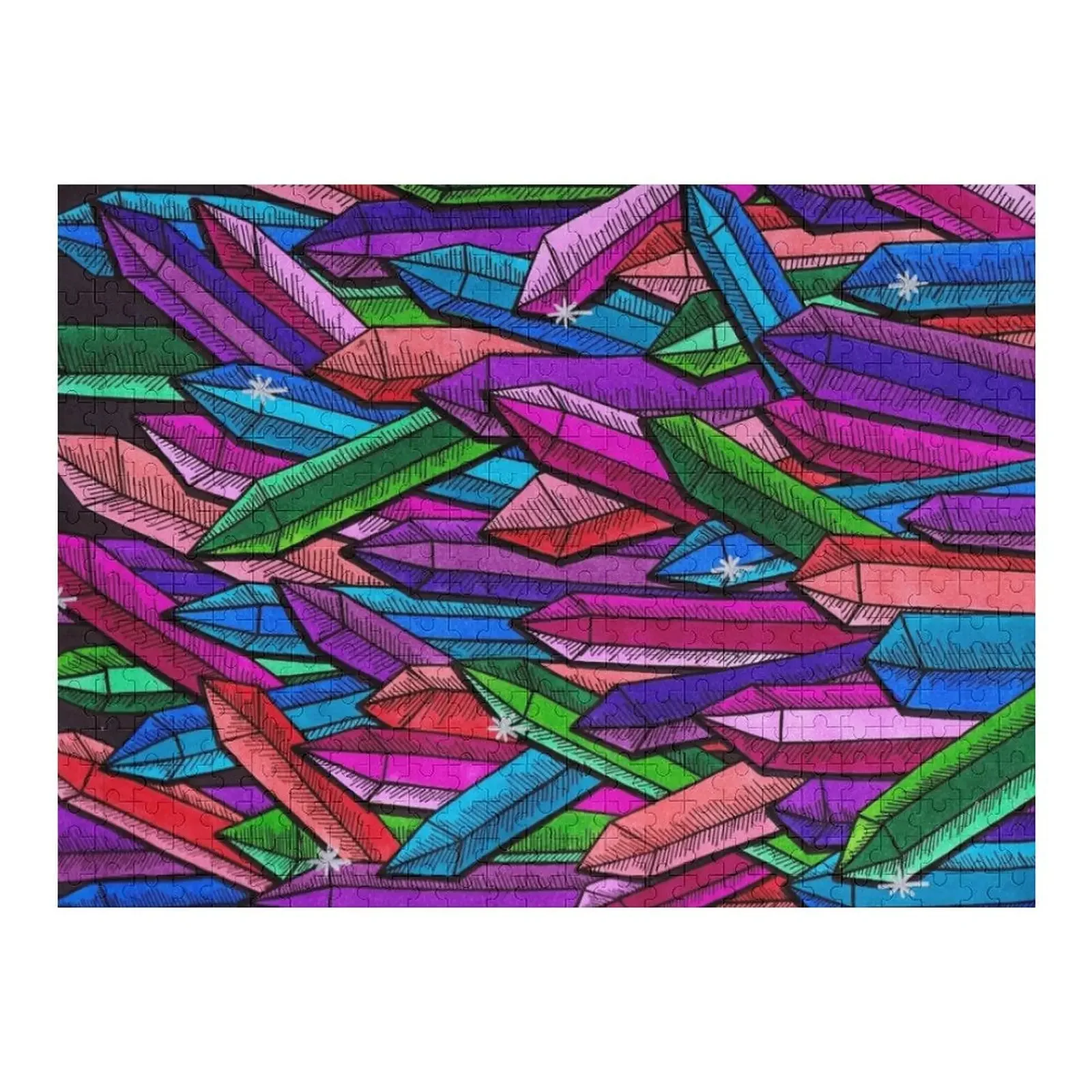 

crystals Jigsaw Puzzle Personalised Custom Gift Puzzle