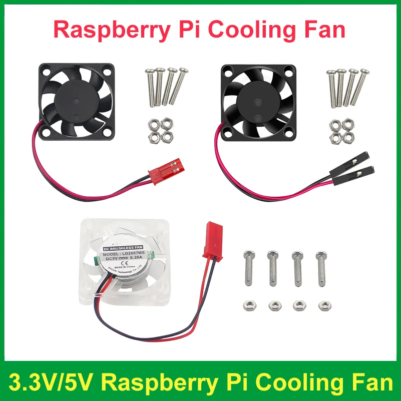 

Охлаждающий вентилятор Raspberry Pi 4, 30 x 30 мм, охлаждающий вентилятор для Raspberry Pi 4B 3B 3B+ для Orange Pi