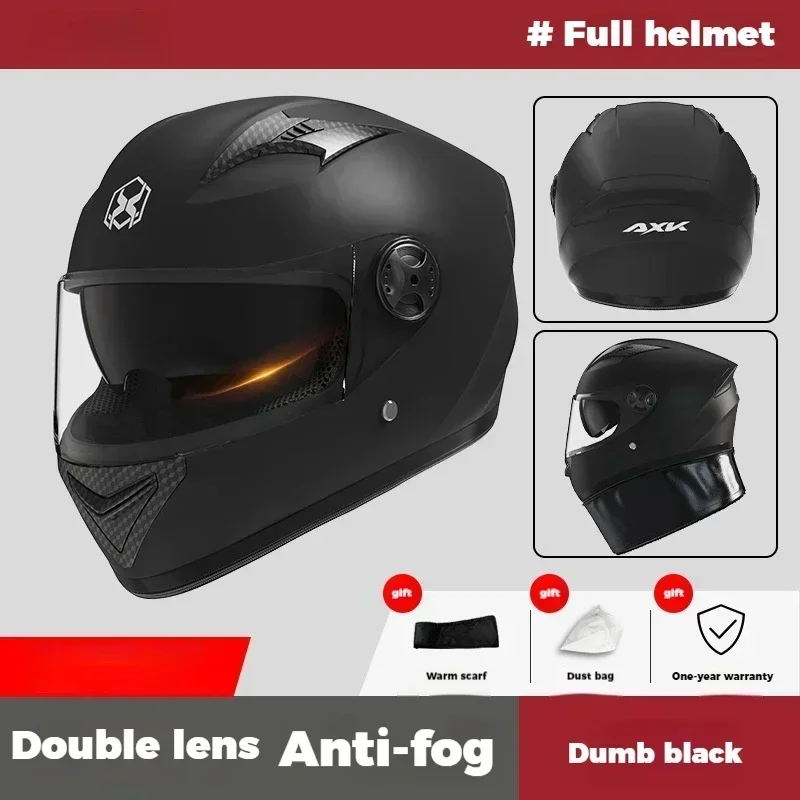 Motorcycle Helmet Full Face Accesorios Para Moto Winter Motorcycle Riding Full Cover Helmet Accessories DOT Approved Moto Casque