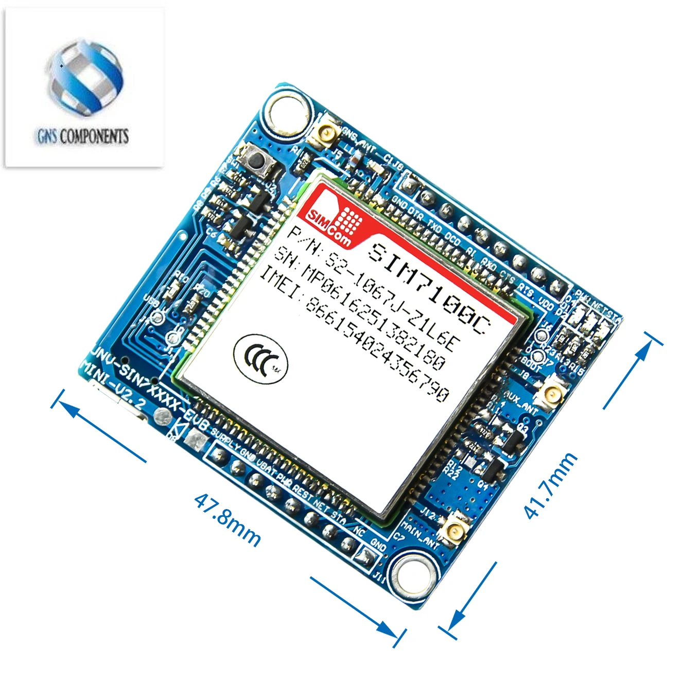SIM7100C SIM7600CE Development Board 4G Module GSM/GPRS/EDGE900/1800MHz LTE Band