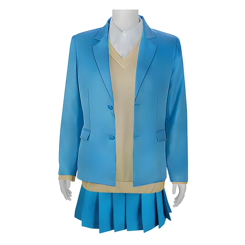 

October New Anime "Blue Box: Youth Box" Cosplay Costume Kano Chika Blue School Uniform Set