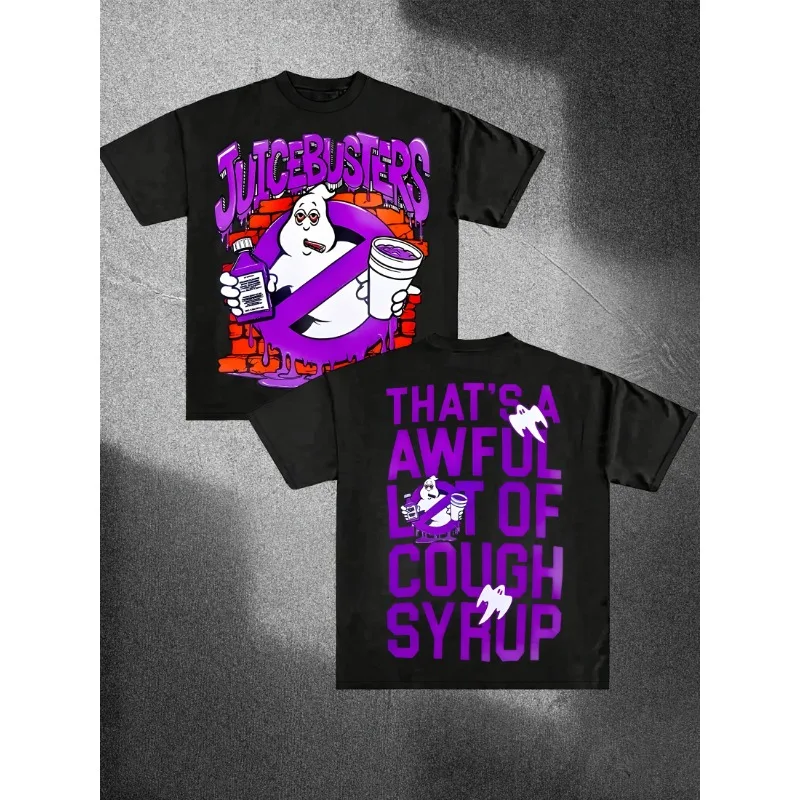 

Juicebusters T Shirt Men Women Cotton Tees Luxury Brand Short Sleeve Hip Hop High Quality Y2k Tops Men's T-shirt Streetwear