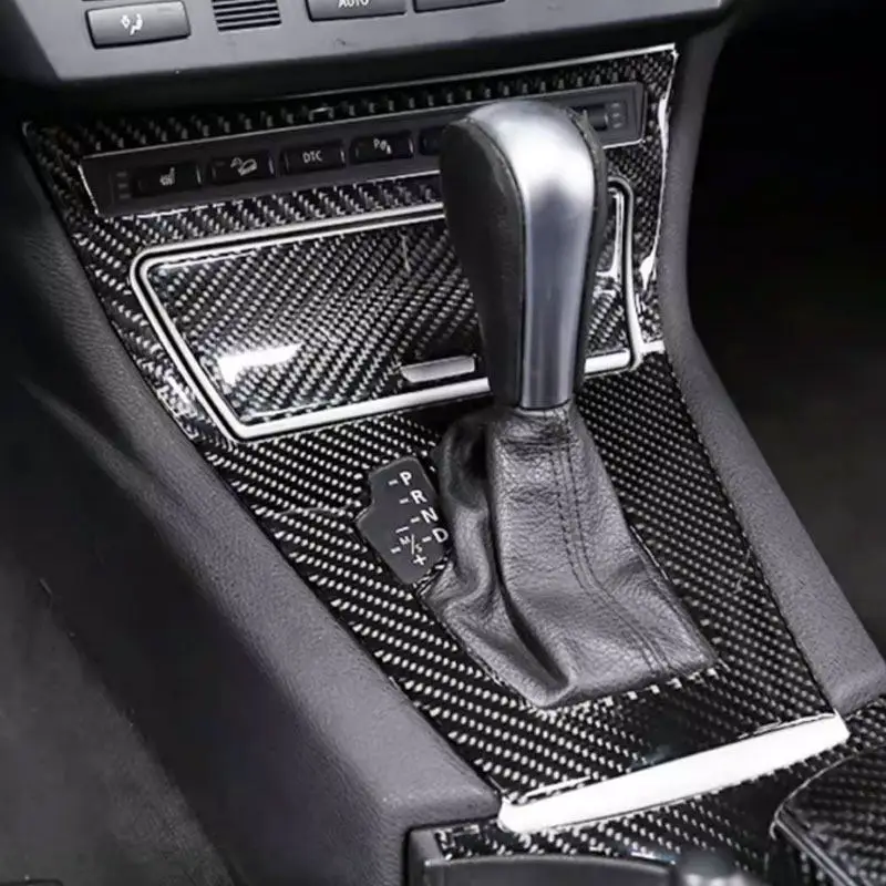 

2 шт. накладки на центральную консоль и панель переключения передач из мягкого карбона для BMW X3 E83 2006-2010 (левый/правый руль)