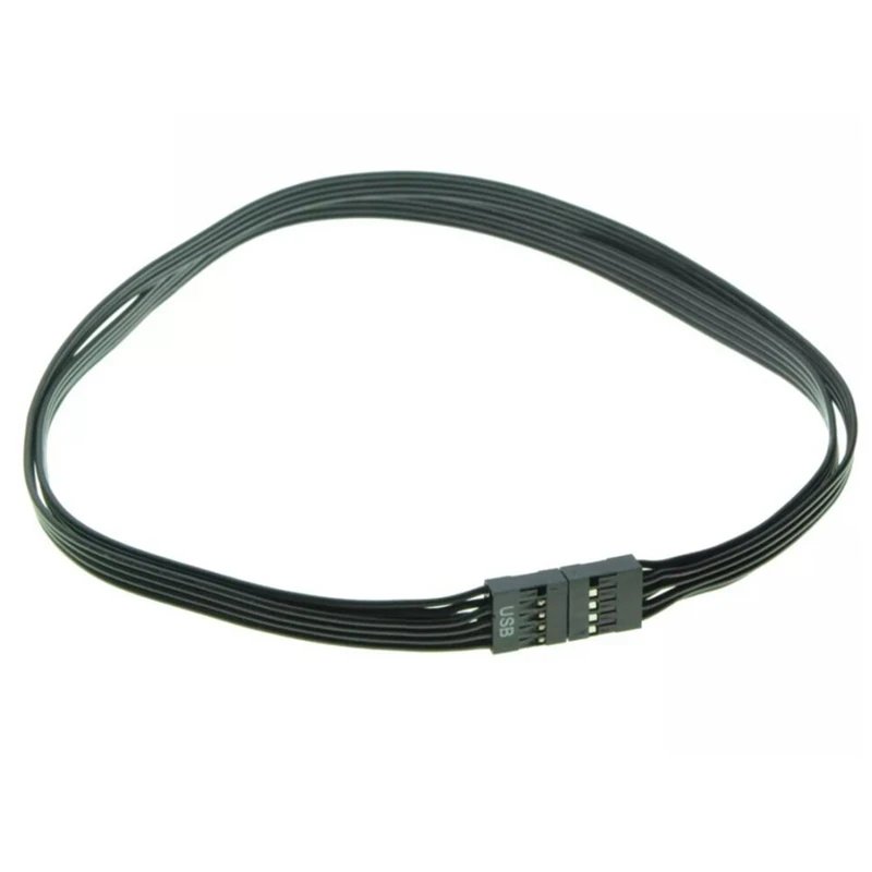 Mainboard 9Pin USB 2.0 Male To Female Extension Data Cable Cord Wire Line 30Cm USB Extension Cable, 4 Pack