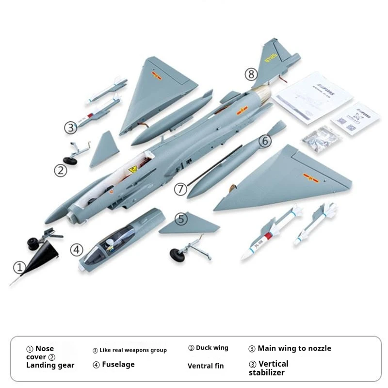 เครื่องบินรบ RTF J-10 64มม. โมเดล EPO r/c เครื่องบินจำลอง RC FMS แสดงการแข่งปีกคงที่ RC PNP เครื่องบินจำลองการควบคุม Mc8b bgift