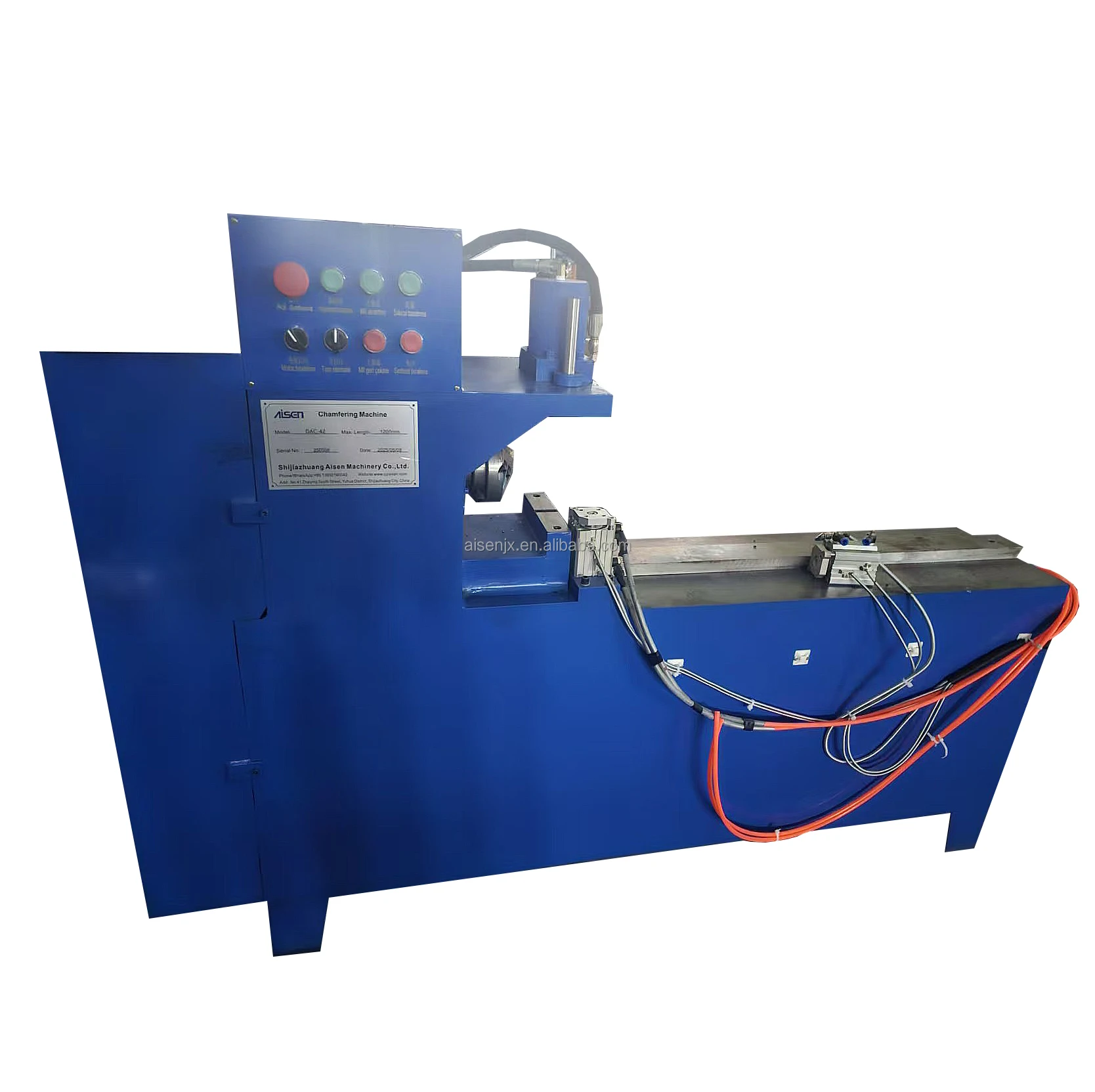 Aisen Customized Automatic Single-Head Chamfering Machine for Metal Workpiece 2.2kW 220V 800kg