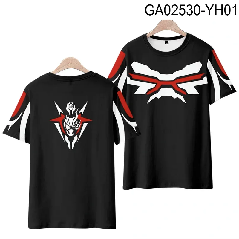 

Kamen Rider Ark-A 3D Printing Round Neck Short Sleeve T-shirt, Japanese Anime Streetwear, Summer Fashion, Popular, Plus Size