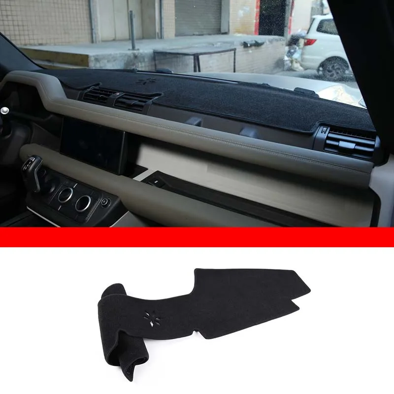 

For 2020-2025 Land Rover Defender 90110 black car styling dashboard center console light-proof pad sun protection pad auto parts