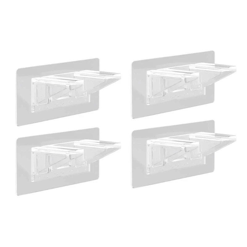 Self Adhesive Shelves Partition Holders Shelf Support Pegs Closet Brackets Cabinet Support Clips Wall Hangers