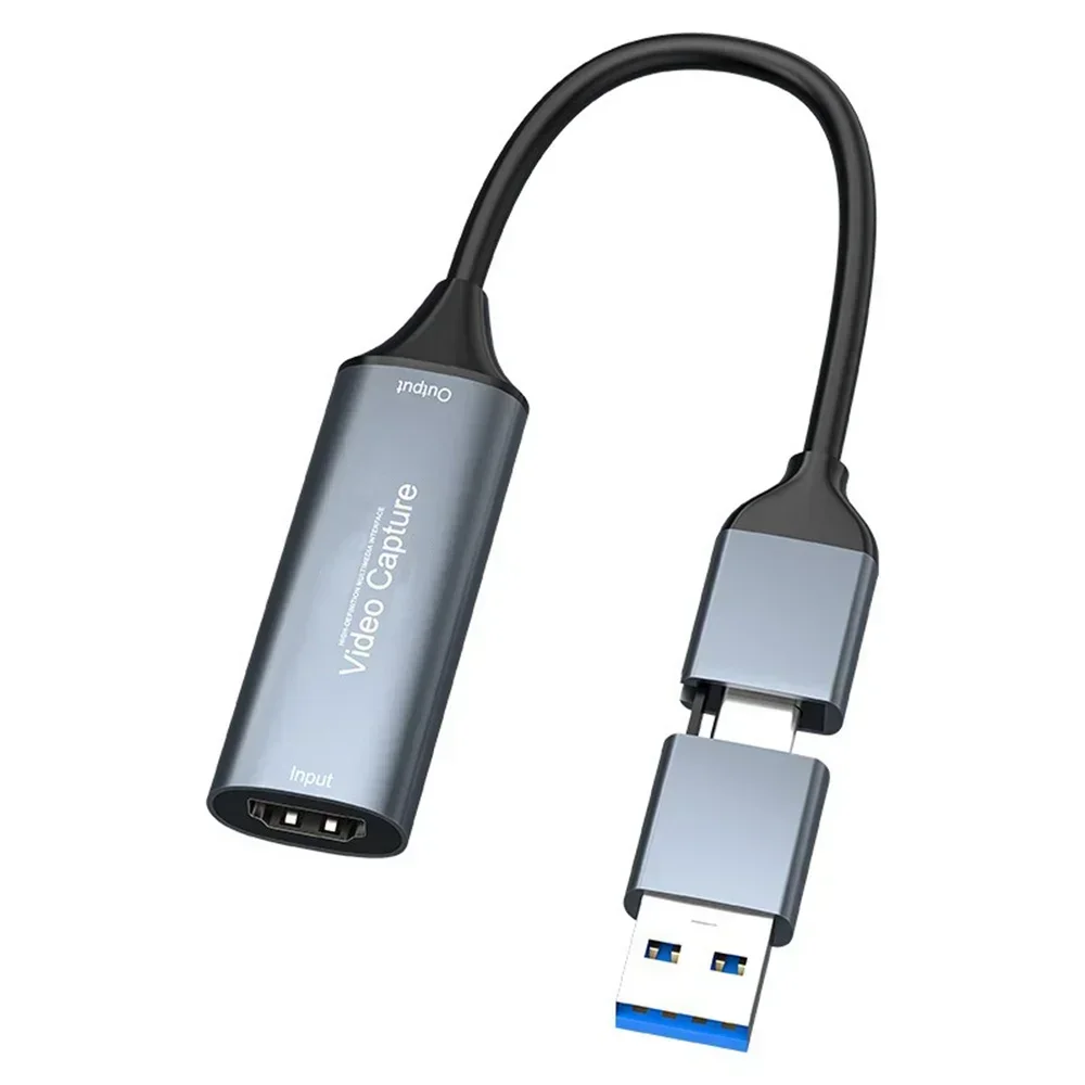 بطاقة التقاط الفيديو USB 2.0 HDMI-متوافقة مع USB Type-c Game Grabber Record للتبديل Xbox PS4/5 البث المباشر