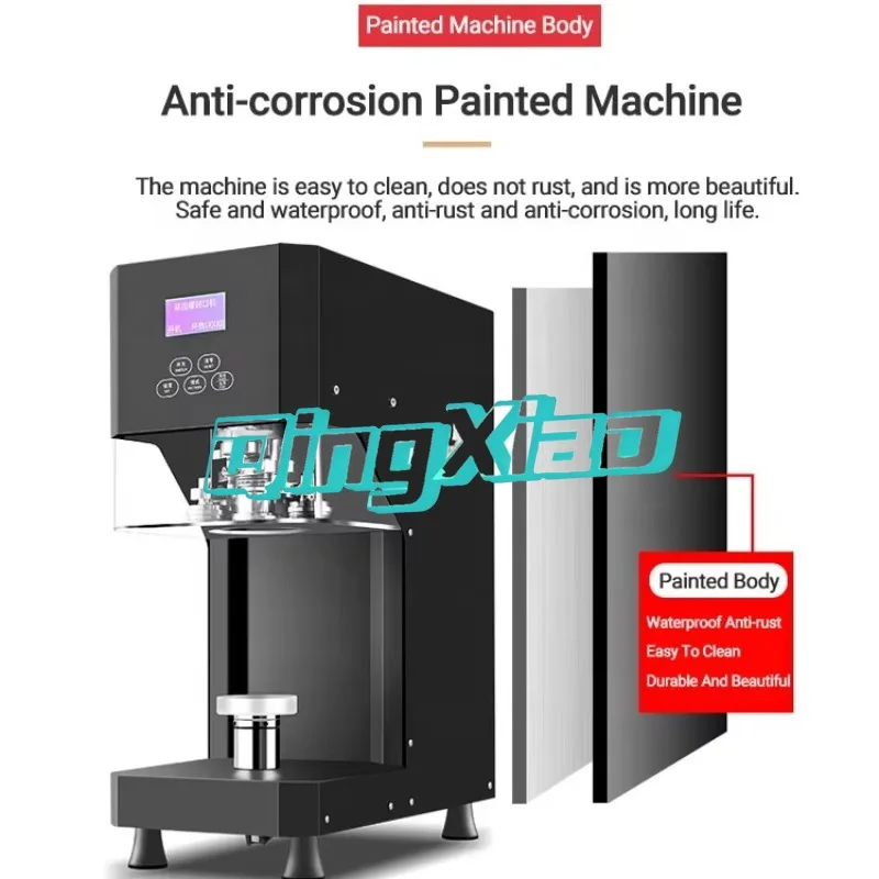 Intelligent Aluminum Lid Cup Sealing Machine Commercial Can Sealer Automatic Capping Machine For Milk Tea Shop Plastic Beverage