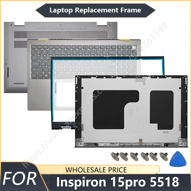 

Новинка для ноутбука Dell Inspiron 15Pro 5518, задняя крышка ЖК-дисплея, передняя панель, упор для рук, нижний чехол для клавиатуры, металлические рамки для ноутбука