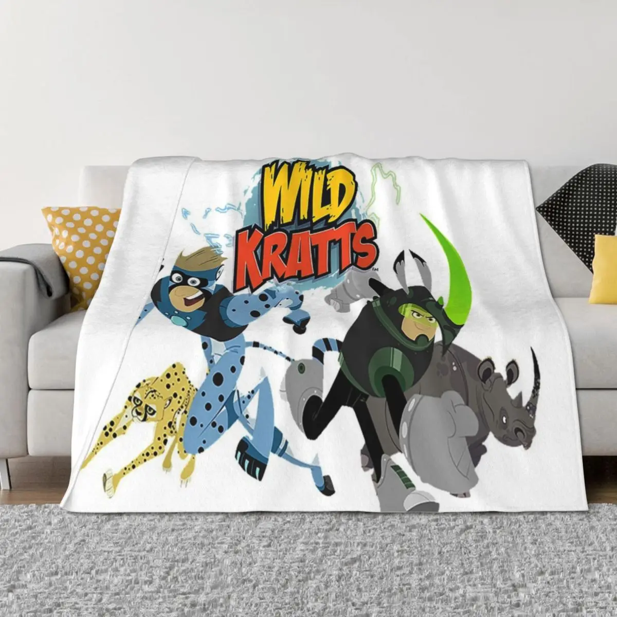 

Wild Kratts Throw Blanket Hairys Winter beds Personalized Gift Luxury Throw Blankets
