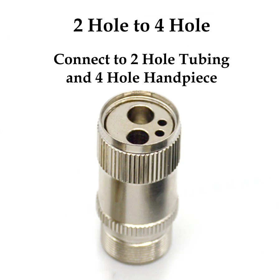 

Dental High Speed Handpiece Turbine Quick Adapter Changer From 4Holes to 2Holes turbine tubing Connector 2Holes to 4Holes SL1130