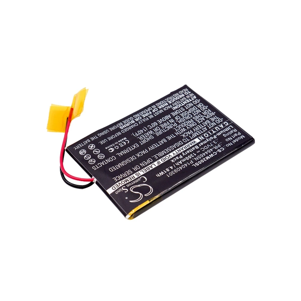 Li-Polymer Media Player Battery for Cowon, 3.7V, 1300mAh, Compatible Models: M2, M2 16G, M2 32G