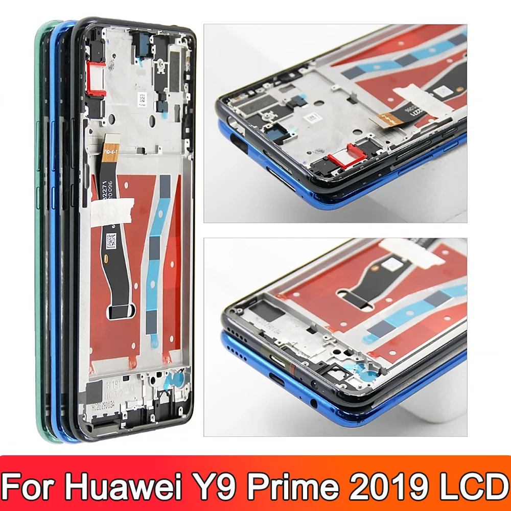 6.59\'\' AMOLED Display For Huawei Y9 Prime 2019 Lcd Touch Screen Digitizer Assembly For huawei P Smart Z STK-LX1 LCD Replacement