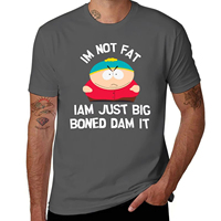 Eric Cartman Im Not Fat Iam Just Big Boned Dam It T-Shirt Blue Lock Anime Clothes Anime Stuff Mens Designer Clothes
