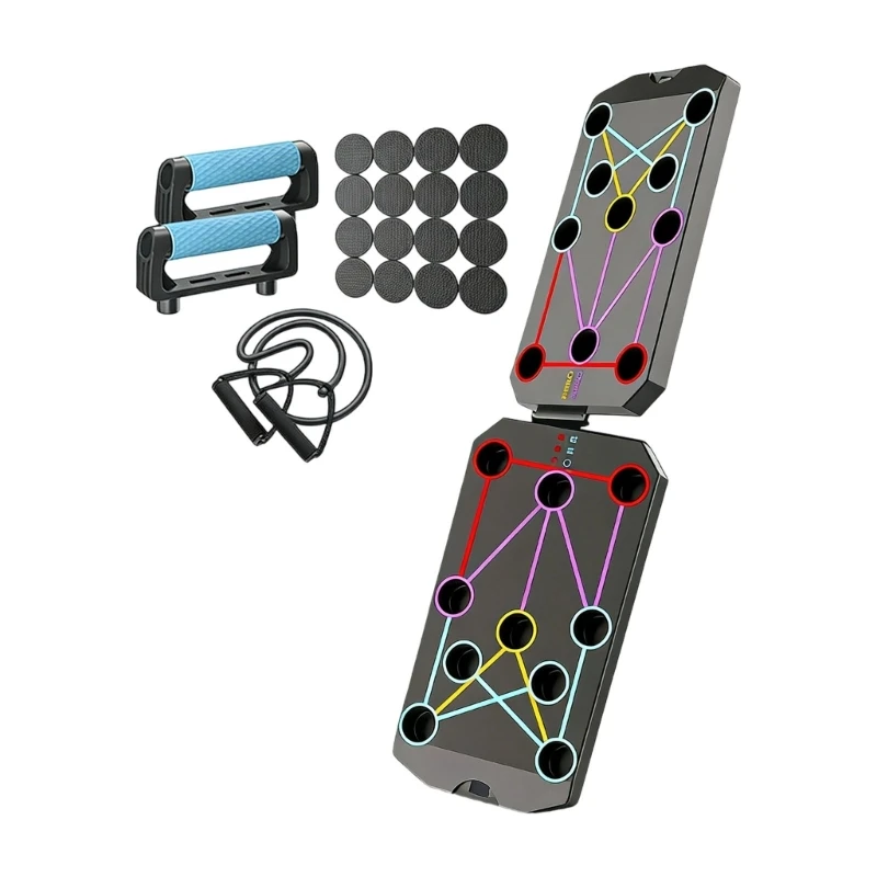  Push Up Boards Portable Strength Training Rack Multifunction Foldable Pushup Board for Exercise Training Equipment