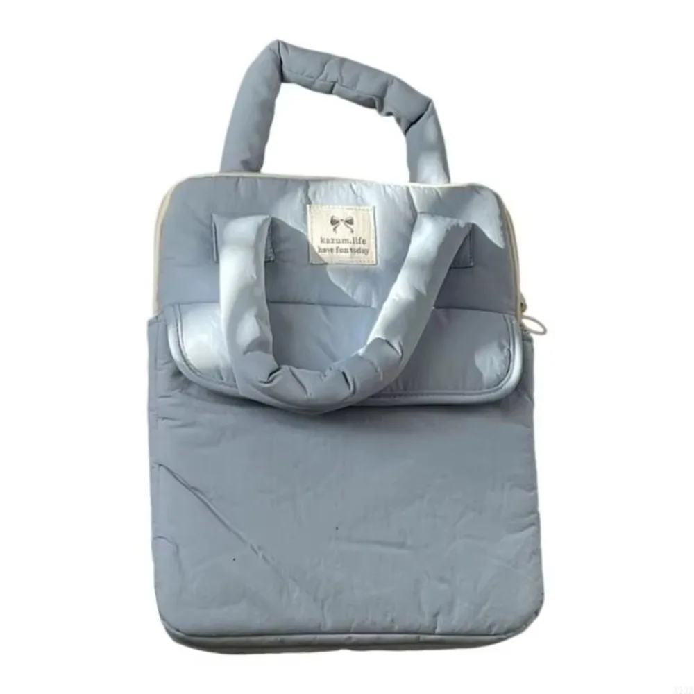 

Stylish 11 Inch Shockproof Laptop Bag Portable Puffy Laptop Sleeve Soft Casual Computer Handbag School