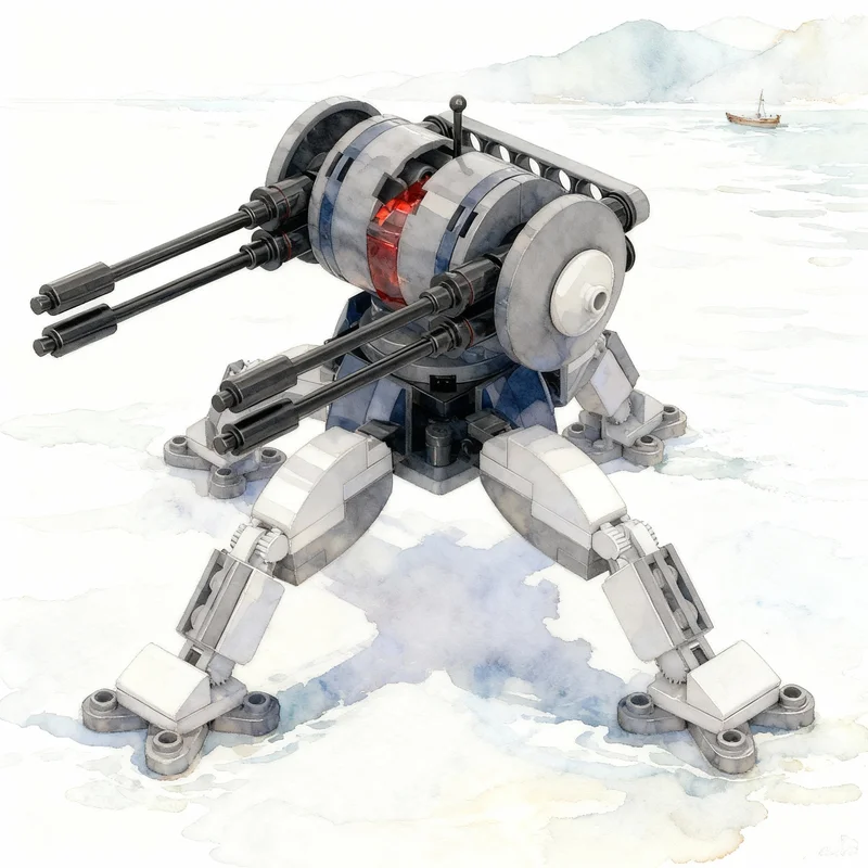 

Набор строительных блоков MOC «Звездная битва: Автоматизированная противовоздушная платформа» (149 деталей), модель AFP, конструктор, игрушка, рождественский подарок, идея для самостоятельной сборки