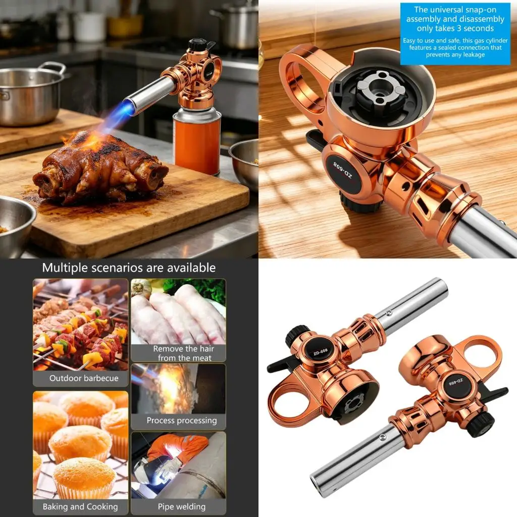 Heavy Duty Butanes Torch Adjustable Flame For Grilling Welding Baking With High Heat And Practical high quality