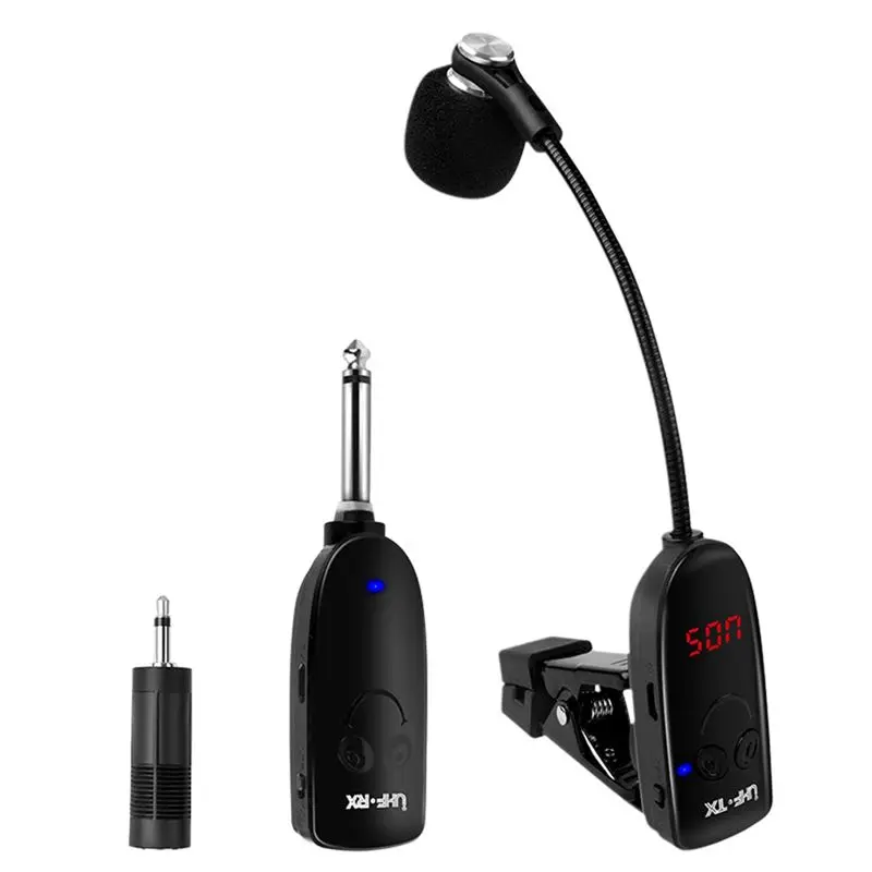 

Беспроводной микрофон для саксофона A28Q-1Set UHF с беспроводным приемником и передатчиком, отлично подходит для саксофона.