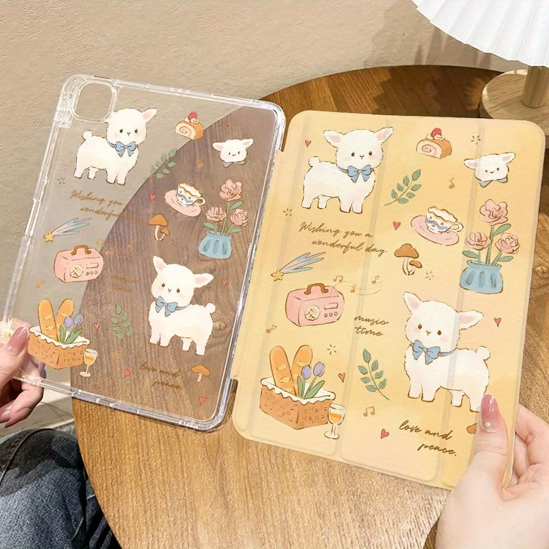 

Pencil Holder Case Funda for Samsung Tab S6 Lite 10.4 A8 10.5 Inch Pencil Case for Tab A9 8.7" Plus 11" S10 S9 12.4 Inch Rabbit