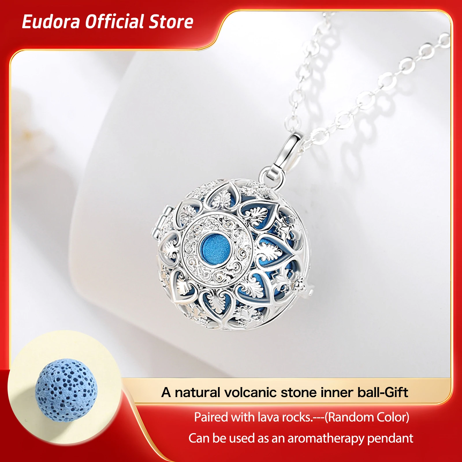 Eudora-Pendentif en forme de boule FTP de 20mm pour femme, collier de grossesse, bijou anti-souligné