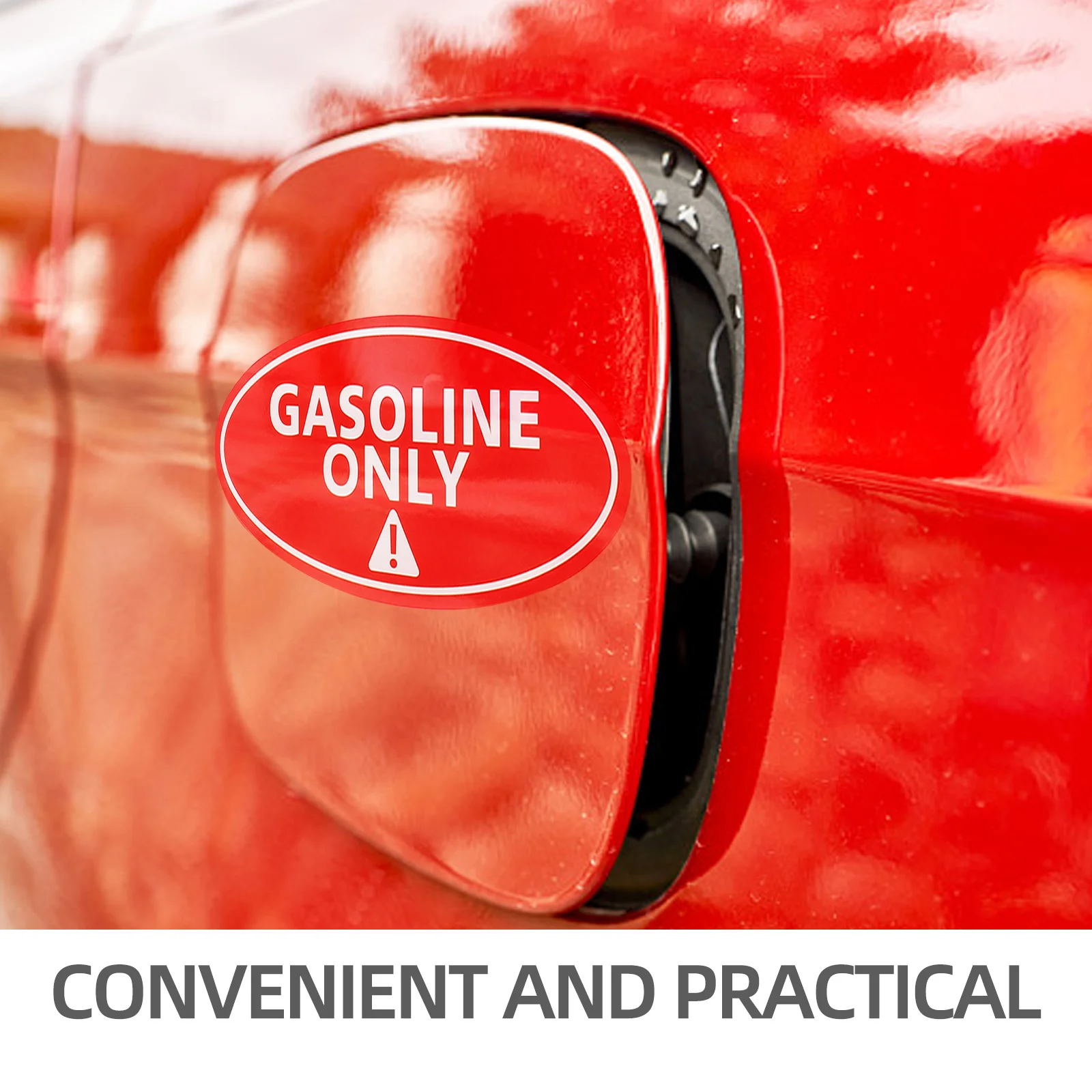 

30Pcs Car Fuel Stickers Only Mixed Fuel Labels Warning Decals for Leak Prevention Only Labels