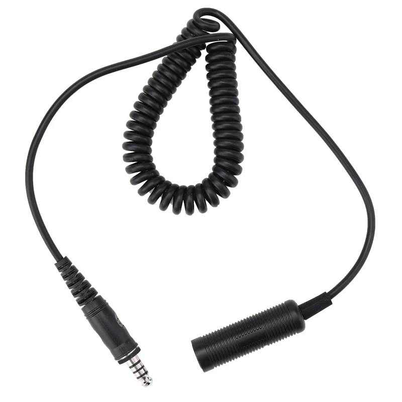 Extension Cable Compatible with TAC U-174 NATO 7.1mm Walkie Talkie Tactical Headphone Headset Extension Line