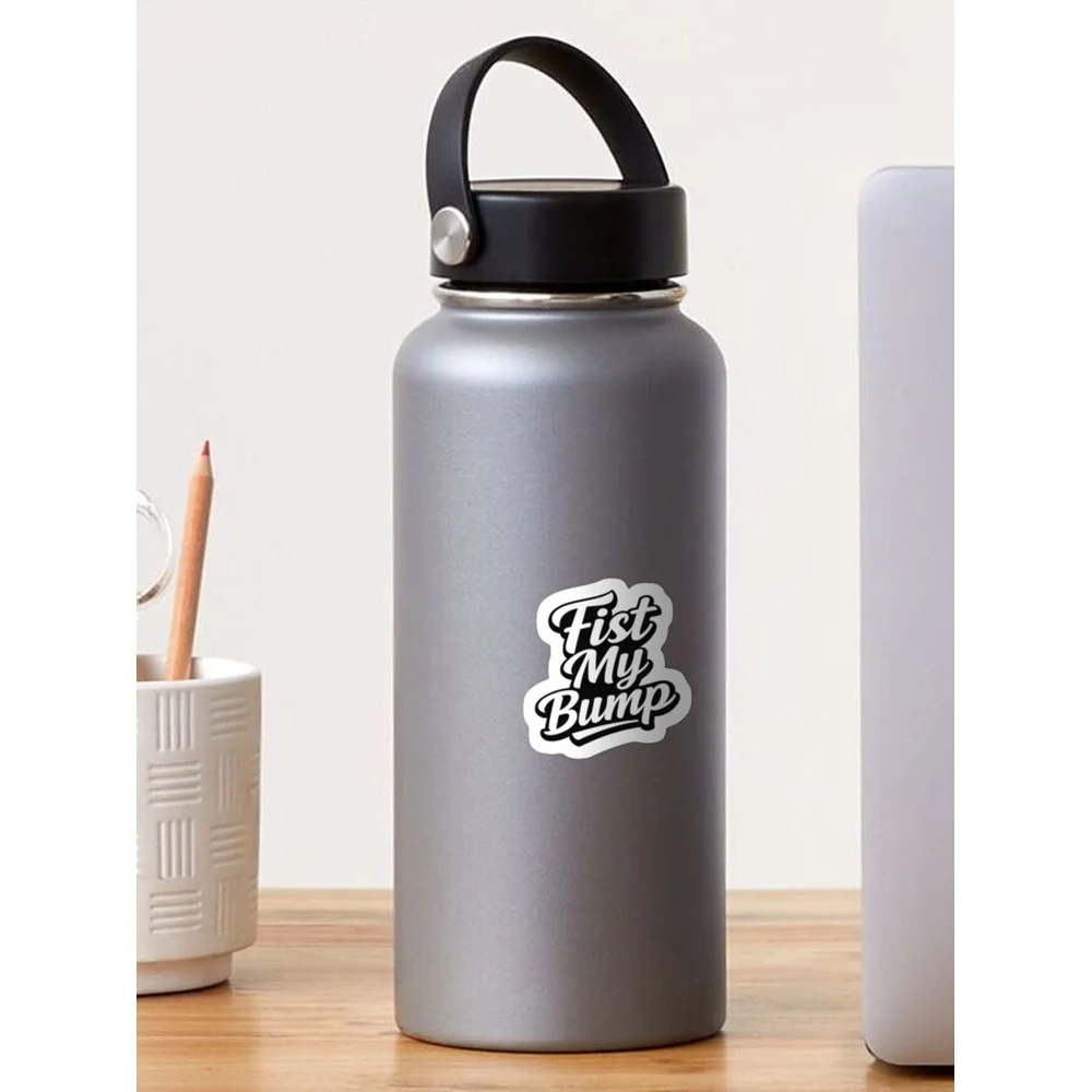 FIST MY BUMP Sticker for Laptop Decor Bedroom Car Cute Cartoon Art Fashionable Public Suitcase