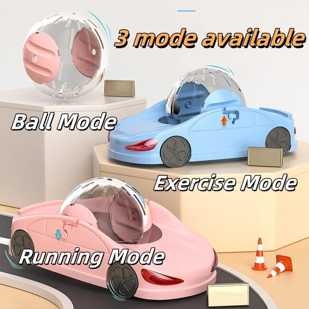 

Мяч для упражнений для хомяков, прозрачный вращающийся игрушечный автомобиль, колесо для упражнений для хомяков и песчанок