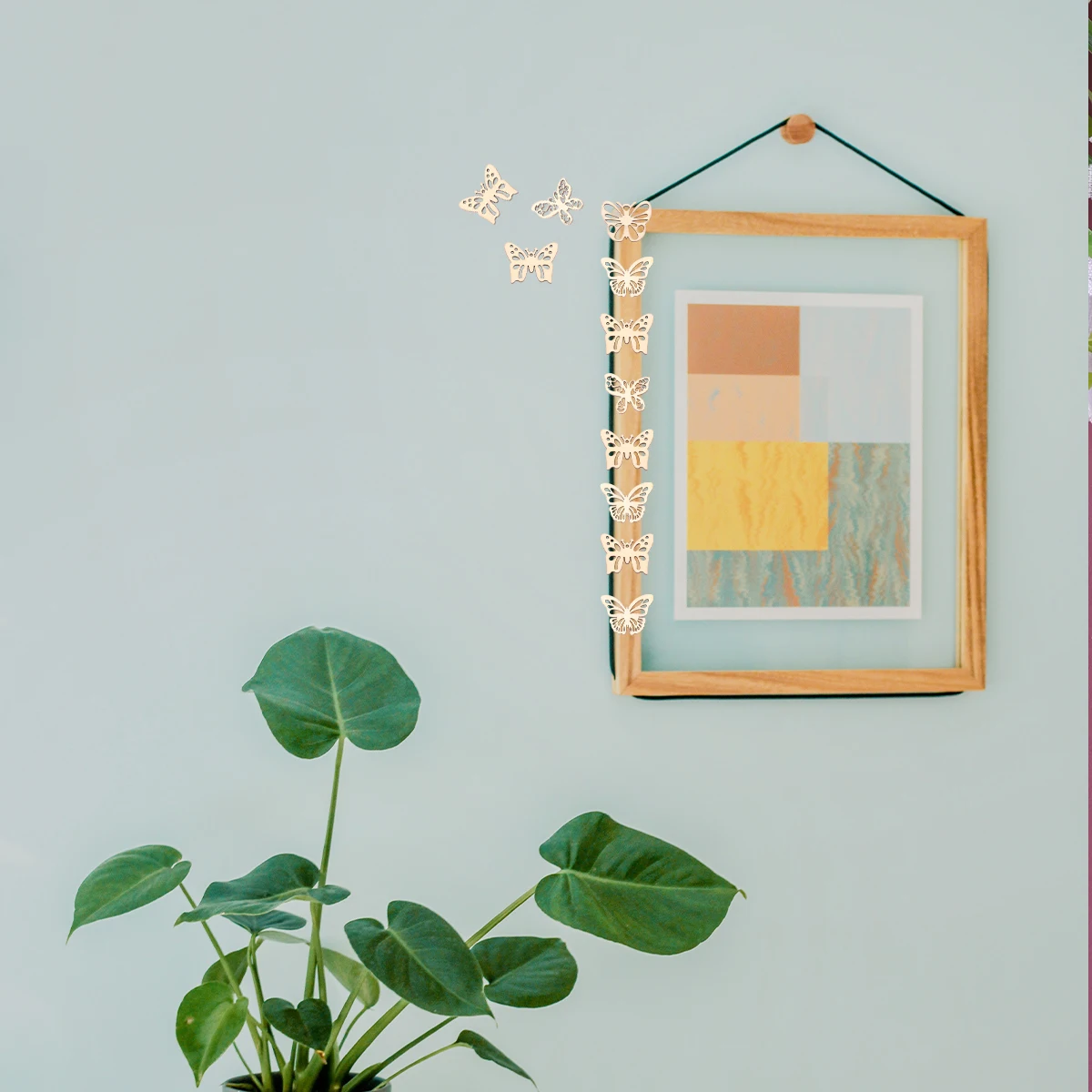 

100pcs DIY Butterflies Wood Slice Rustic Decor Craft Material Wooden Embellishments Kids Art Projects Christmas Gifts