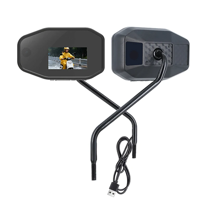 1080P Stealth Motorcycle Camera Waterproof Rearview Mirror Dash Cam All Models