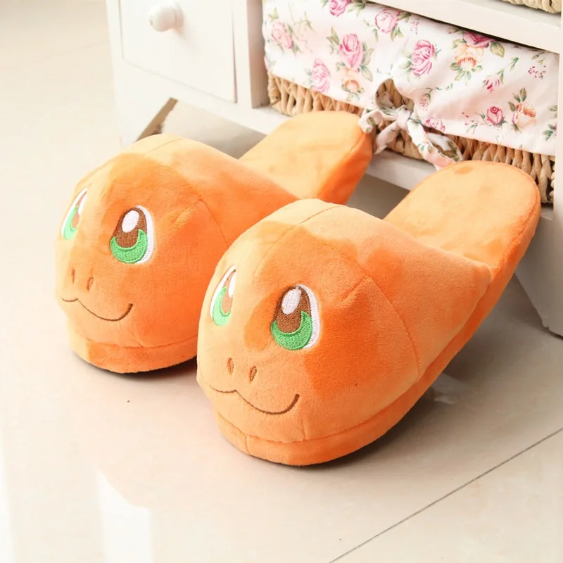 Pantoufles en coton Pokemon pour filles, figurine de dessin animé Kawaii, Sicilax, Pikachu, Charmander, Eevee, SLaura, chaussures chaudes Anime, cadeau à la mode