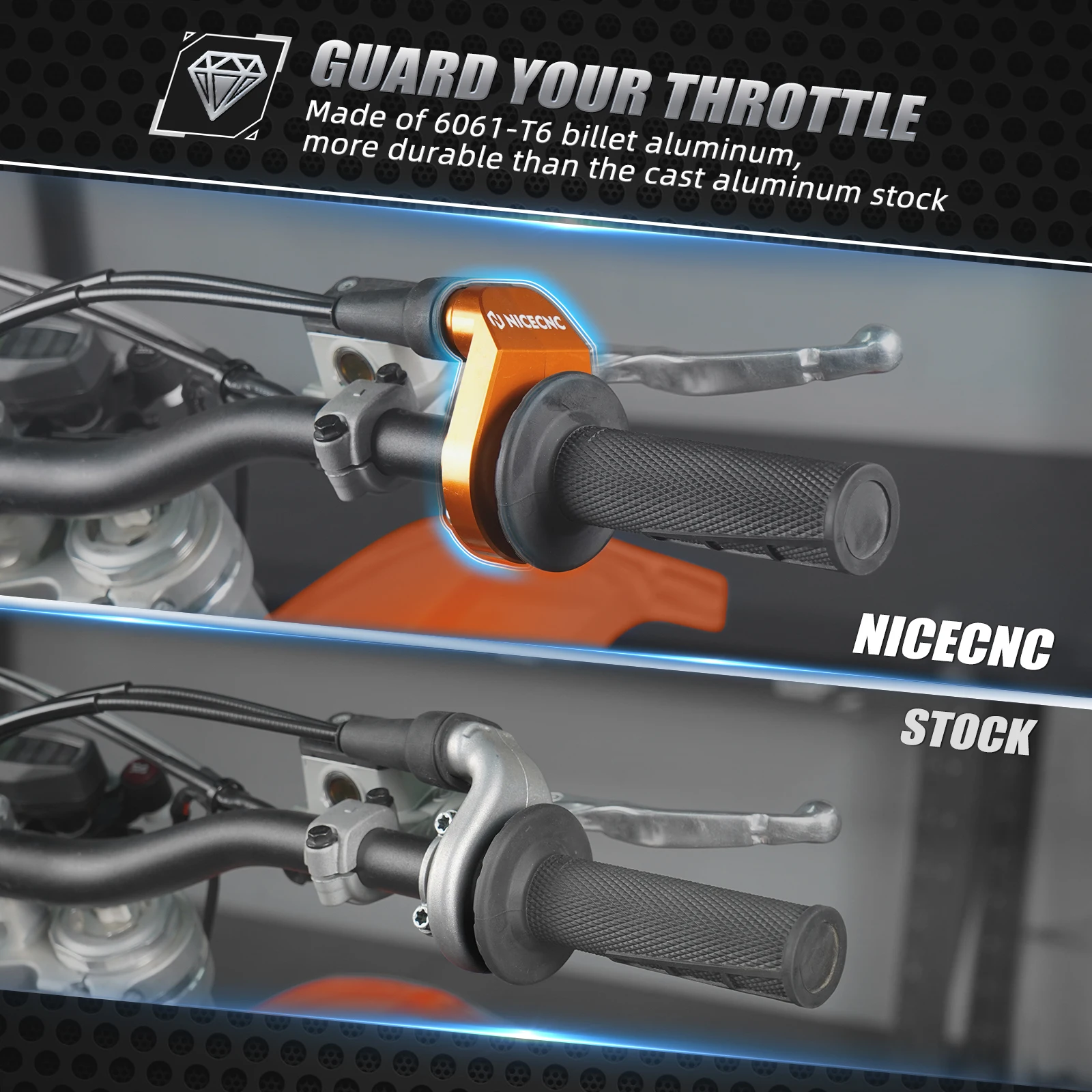 NICECNC For KTM XCW EXC 300 250 2023 XC XCW EXC TPI 150 250 300 2018-2022 EXCF XCFW SXF XCF Motorcycle Throttle Housing Guard